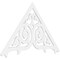 Ekena Millwork Pitch Athens Architectural Grade PVC Gable Pediment, 72"W x 42"H x 1"P (14/12) GPP072X042X100ATH - alternate 1